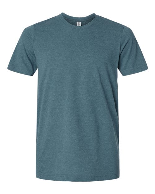 Tultex 602CVC Unisex Combed CVC T-Shirt in Heather Deep Teal