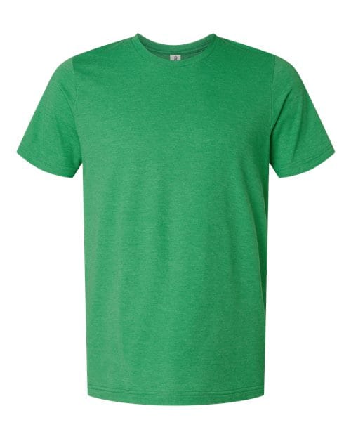 Tultex 602CVC Unisex Combed CVC T-Shirt in Heather Kelly