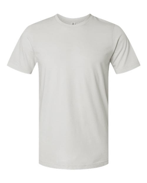 Tultex 602CVC Unisex Combed CVC T-Shirt in Heather Light Silver