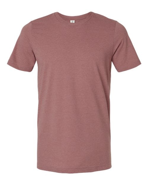 Tultex 602CVC Unisex Combed CVC T-Shirt in Heather Mauve