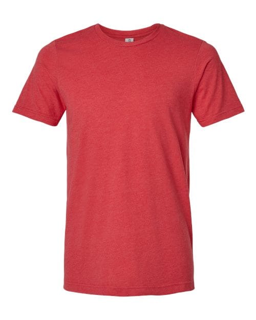Tultex 602CVC Unisex Combed CVC T-Shirt in Heather Red