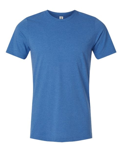 Tultex 602CVC Unisex Combed CVC T-Shirt in Heather Royal