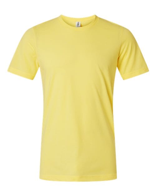 Tultex 602CVC Unisex Combed CVC T-Shirt in Heather Yellow