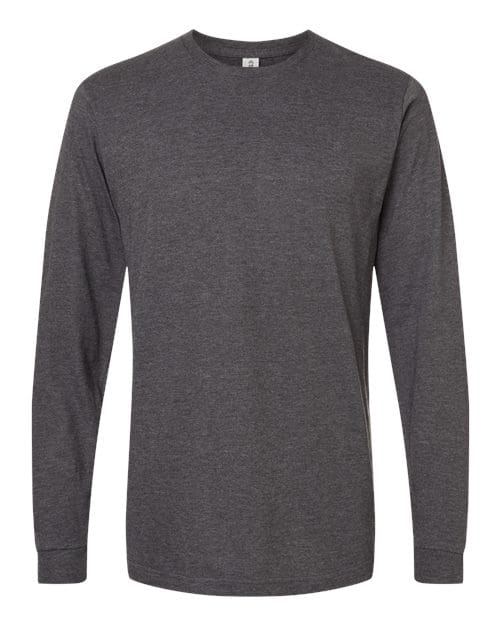 Tultex 12346 XS / Heather Charcoal 202LS-Unisex Fine Jersey Long Sleeve T-Shirt