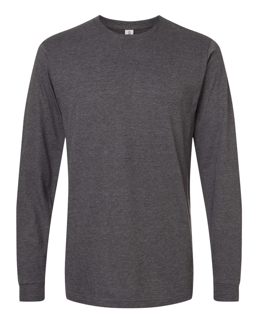 Tultex 12346 XS / Heather Charcoal Tultex 202LS Unisex Fine Jersey Long Sleeve T-Shirt