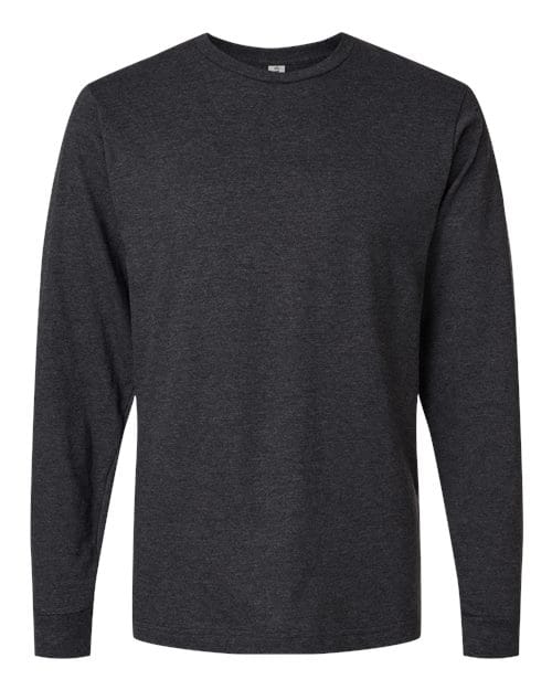 Tultex 12346 XS / Heather Graphite 202LS-Unisex Fine Jersey Long Sleeve T-Shirt