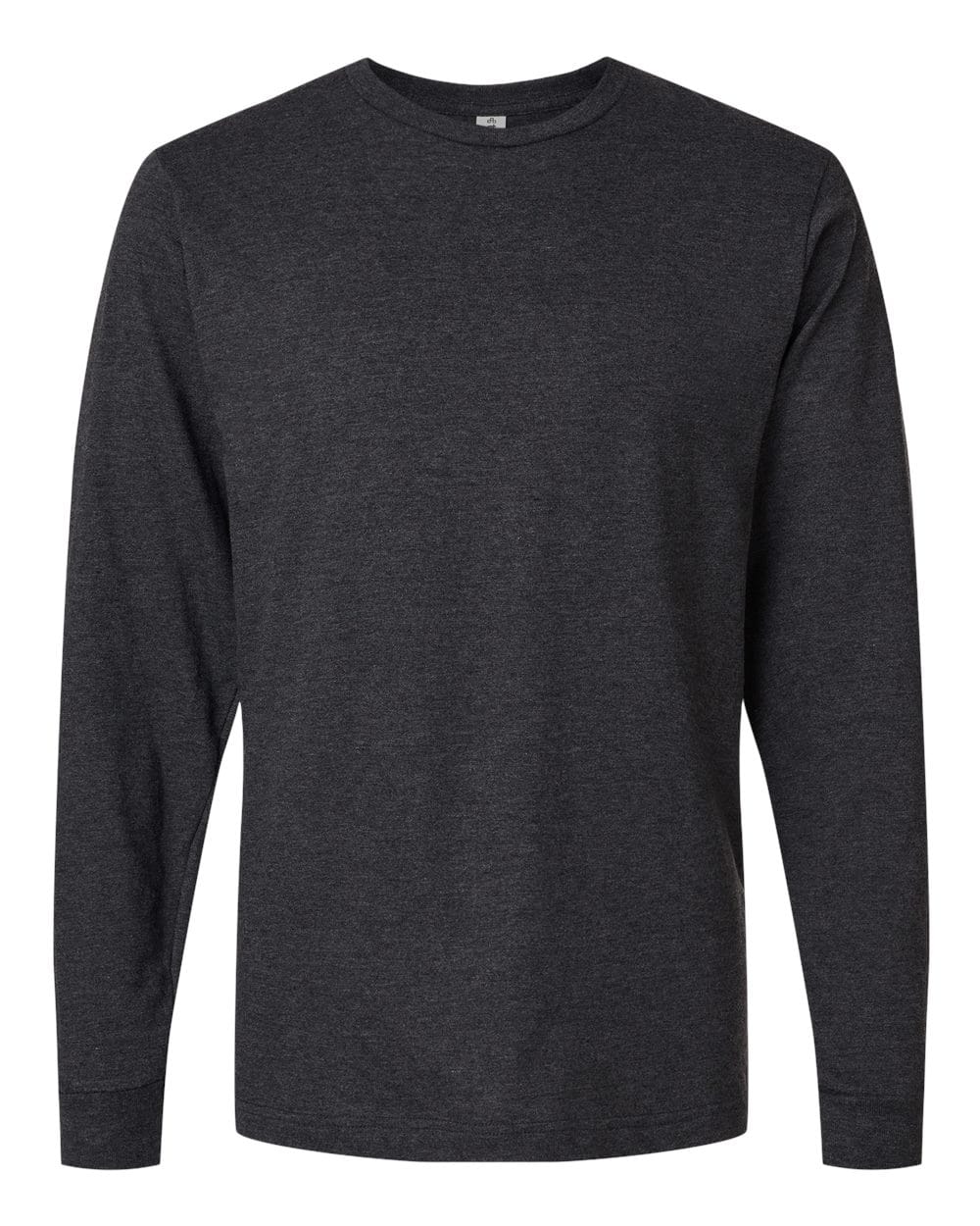 Tultex 12346 XS / Heather Graphite Tultex 202LS Unisex Fine Jersey Long Sleeve T-Shirt