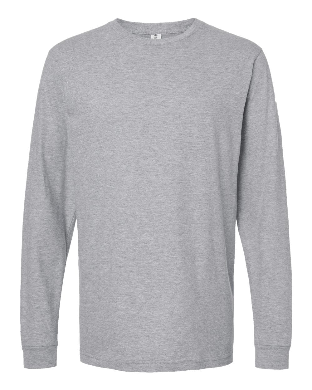 Tultex 12346 XS / Heather Grey Tultex 202LS Unisex Fine Jersey Long Sleeve T-Shirt