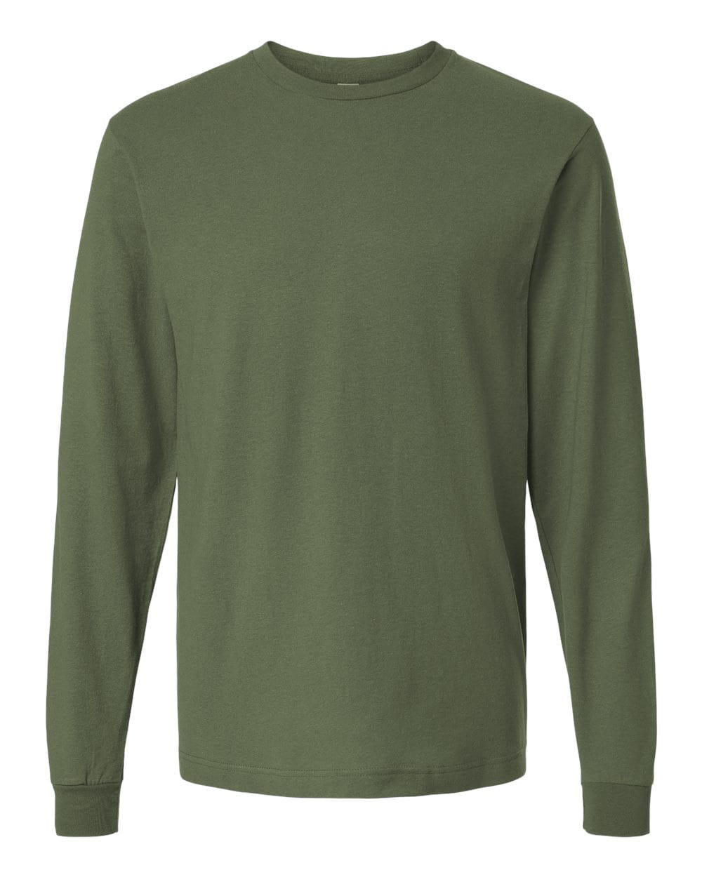 Tultex 12346 XS / Military Green Tultex 202LS Unisex Fine Jersey Long Sleeve T-Shirt