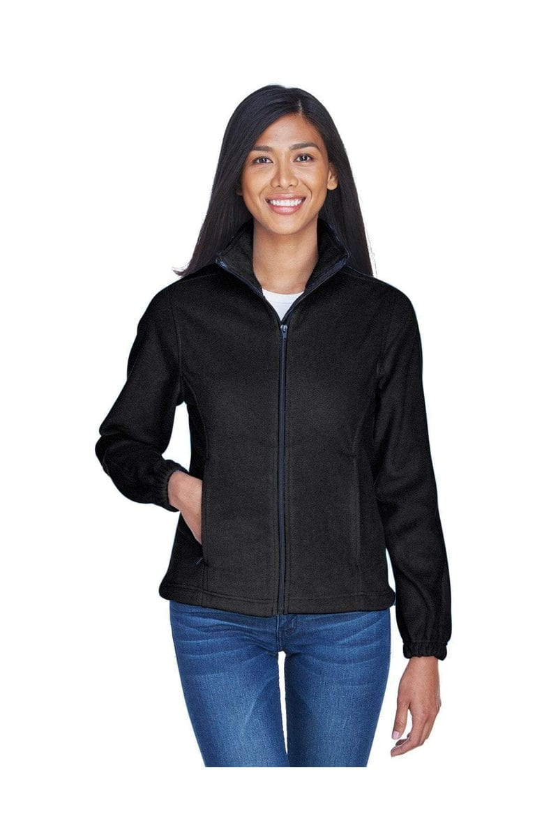 UltraClub Outerwear S / Black UltraClub 8481: Ladies' Iceberg Fleece Full-Zip Jacket