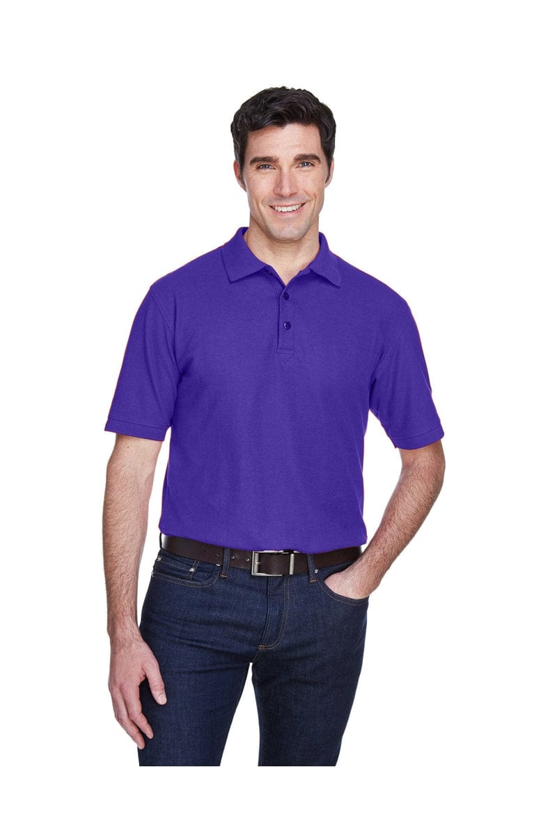 UltraClub Polos/Knits 6XL / Purple UltraClub 8540: Men's Whisper Pique Polo