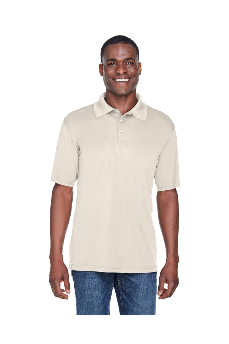 UltraClub Polos/Knits 6XL / Stone UltraClub 8425: Men's Cool & Dry Sport Performance Interlock Polo, Basic Colors