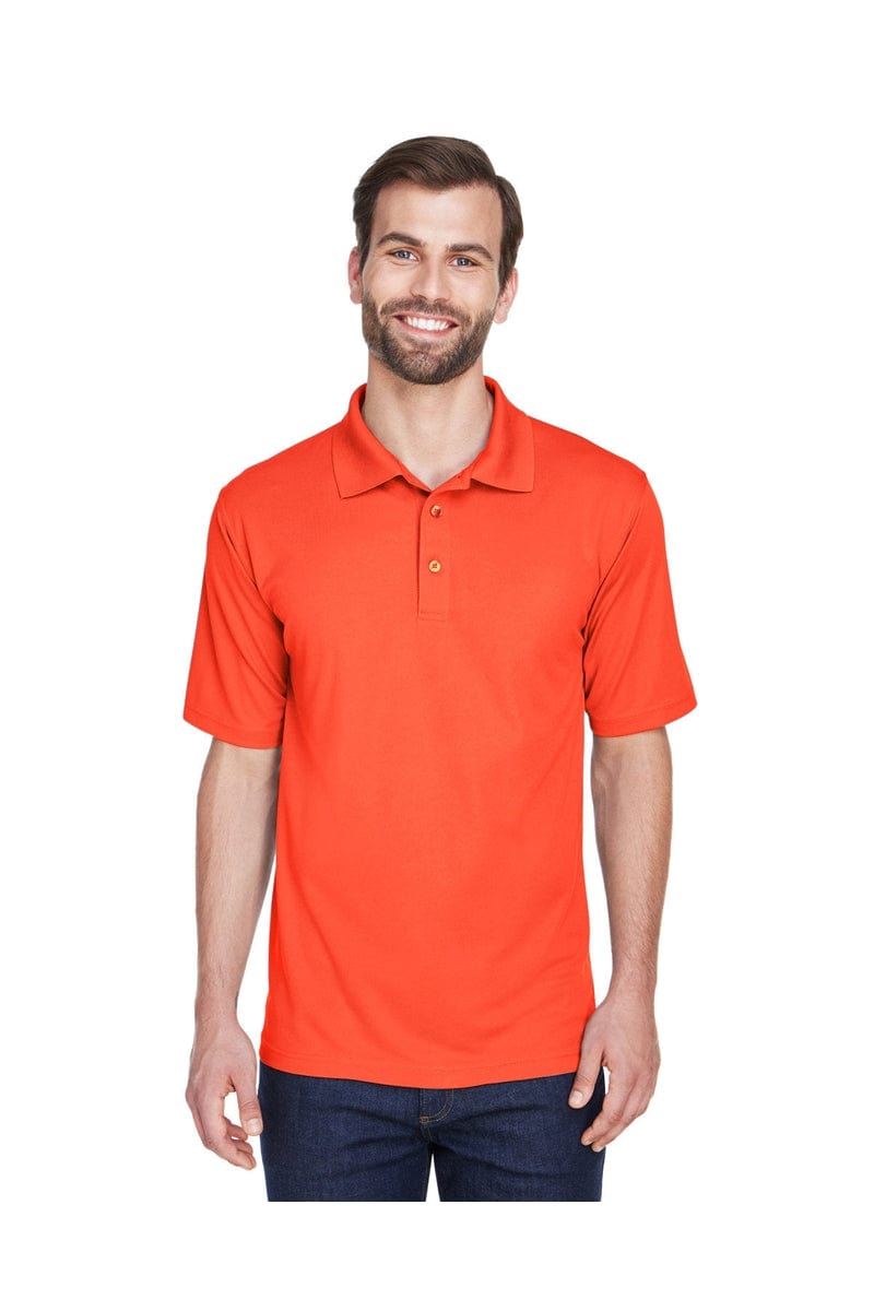 UltraClub Polos/Knits S / Orange UltraClub 8210: Men's Cool & Dry Mesh Pique Polo