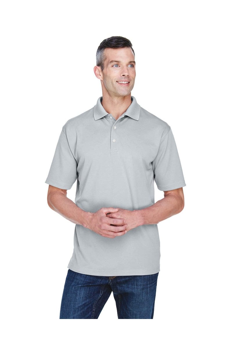 UltraClub Polos/Knits 6XL / Silver UltraClub 8445: Men's Cool & Dry Stain-Release Performance Polo, Basic Colors