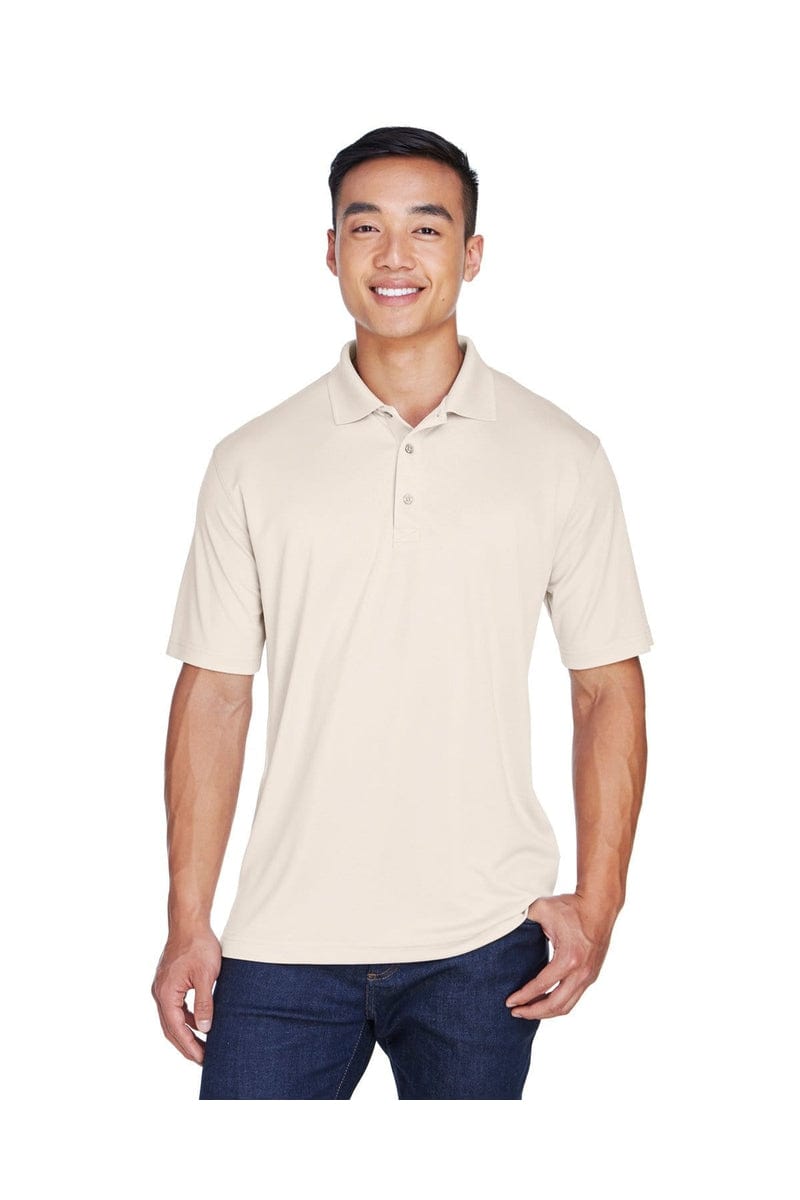 UltraClub Polos/Knits 6XL / Stone UltraClub 8405: Men's Cool & Dry Sport Polo, Basic Colors