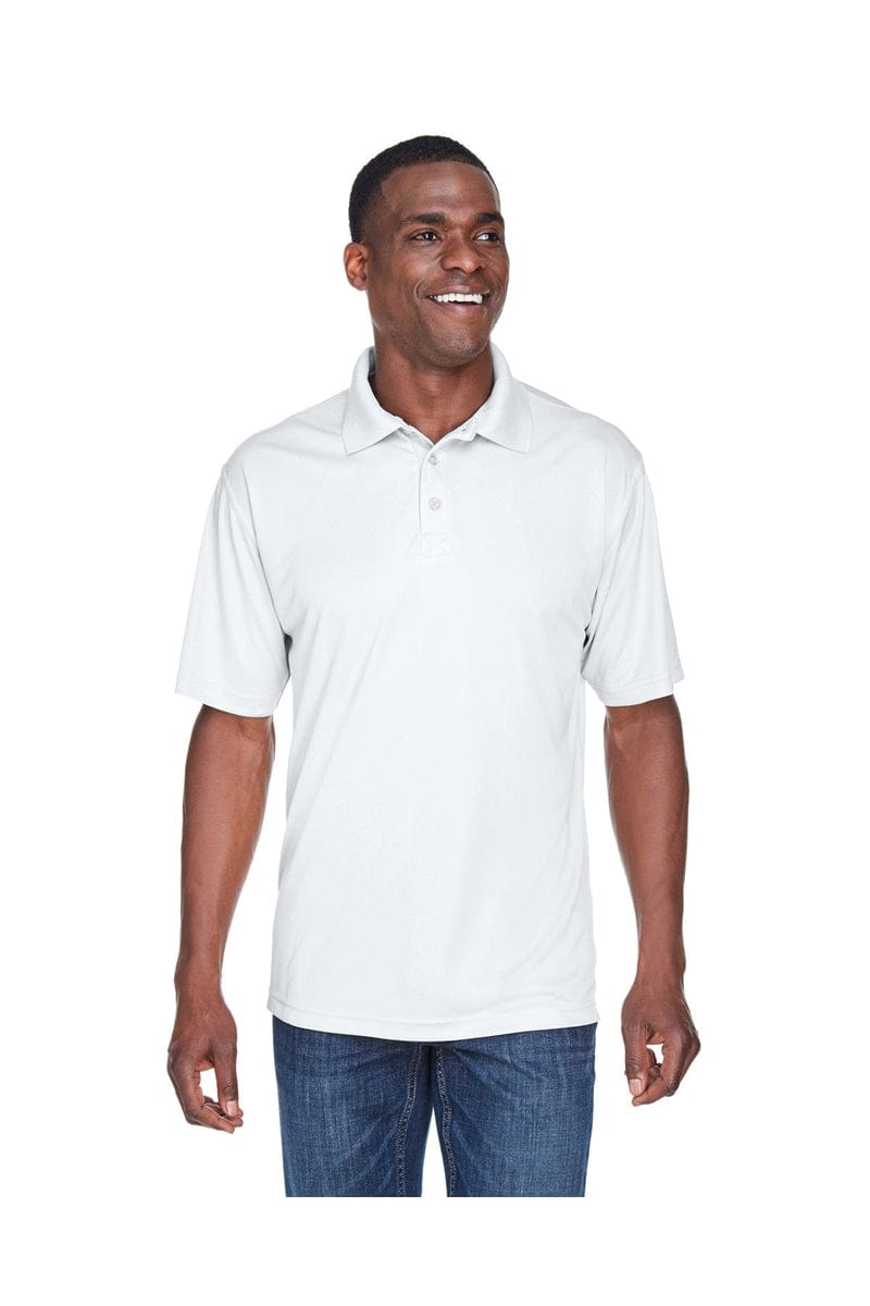 UltraClub Polos/Knits S / White UltraClub 8425: Men's Cool & Dry Sport Performance Interlock Polo