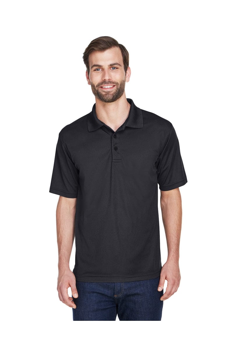UltraClub Polos/Knits XLT / Black UltraClub 8210T: Men's Tall Cool & Dry Mesh Pique Polo