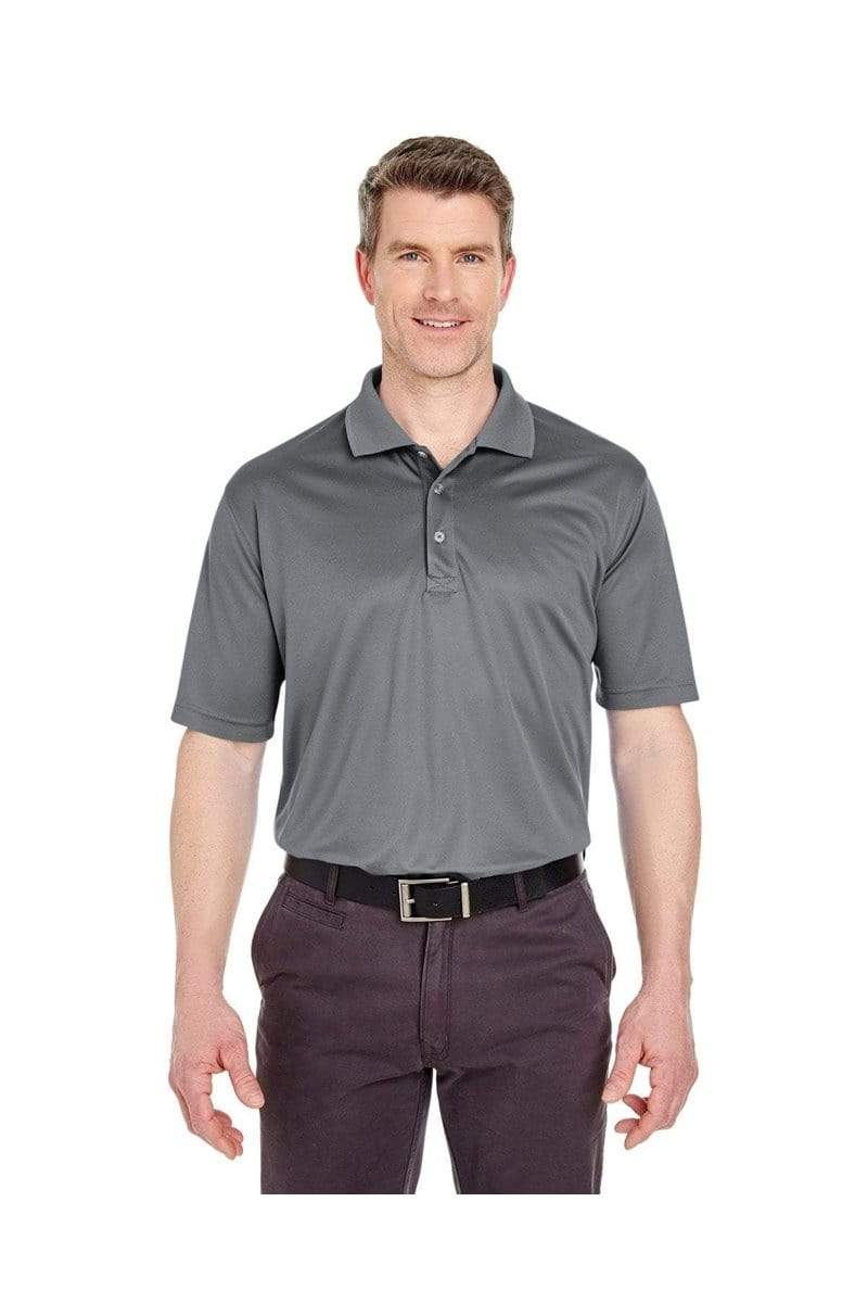 UltraClub Polos/Knits XLT / Charcoal UltraClub 8405T: Men's Tall Cool & Dry Sport Polo