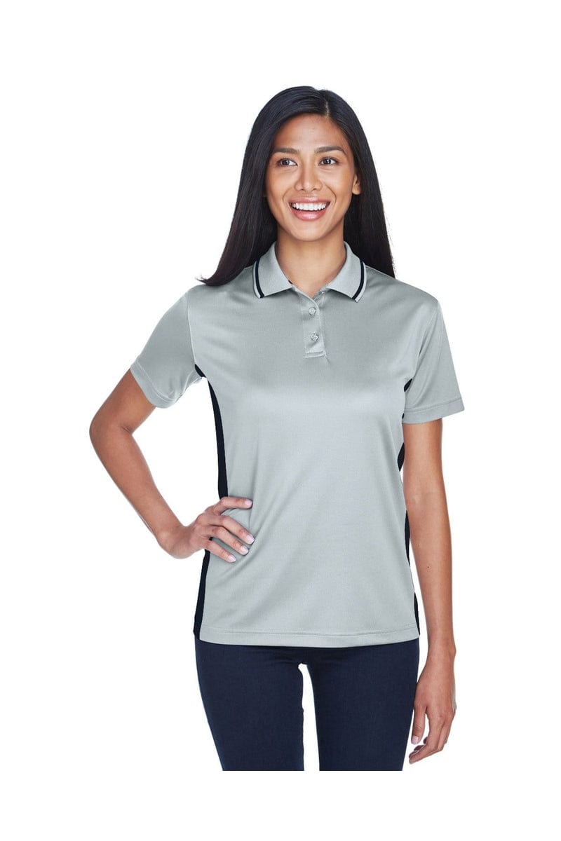 UltraClub Polos/Knits XS / Grey/ Black UltraClub 8406L: Ladies' Cool & Dry Sport Two-Tone Polo