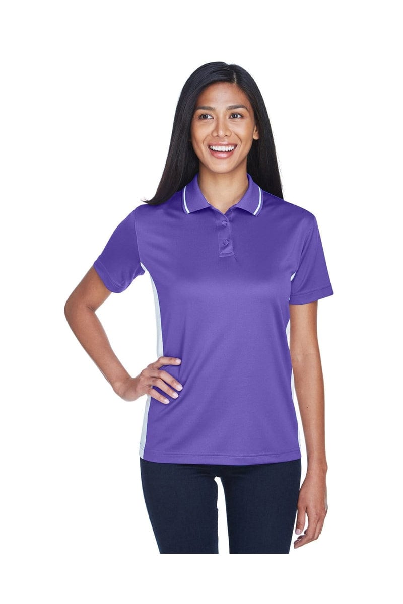 UltraClub Polos/Knits XS / Purple/ White UltraClub 8406L: Ladies' Cool & Dry Sport Two-Tone Polo