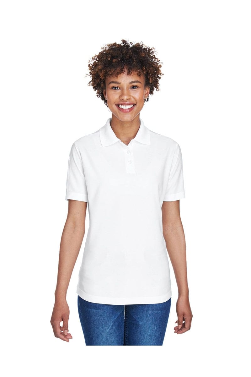 UltraClub Polos/Knits XS / White UltraClub 8414: Ladies' Cool & Dry Elite Performance Polo