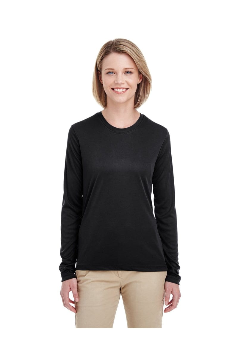 UltraClub T-Shirts S / Black UltraClub 8622W: Ladies' Cool & Dry Performance Long-Sleeve Top