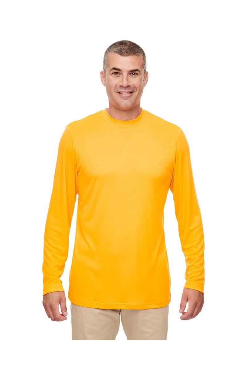 UltraClub T-Shirts S / Gold UltraClub 8622: Men's Cool & Dry Performance Long-Sleeve Top