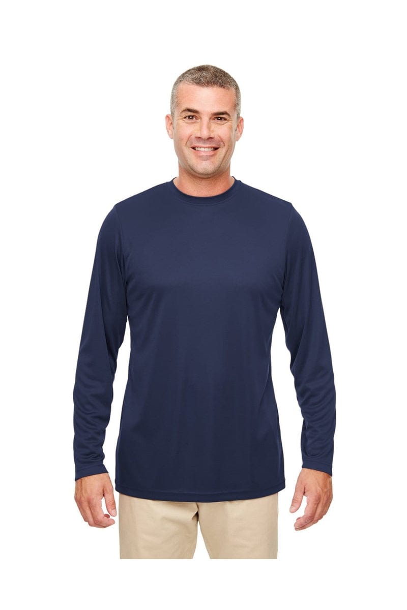 UltraClub T-Shirts S / Navy UltraClub 8622: Men's Cool & Dry Performance Long-Sleeve Top