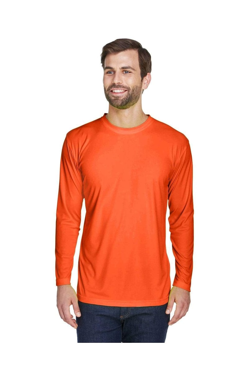 UltraClub T-Shirts UltraClub 8422: Adult Cool & Dry Sport Long-Sleeve Performance Interlock T-Shirt