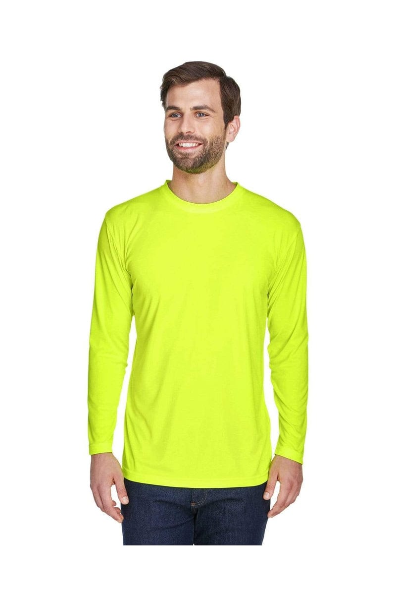 UltraClub T-Shirts UltraClub 8422: Adult Cool & Dry Sport Long-Sleeve Performance Interlock T-Shirt