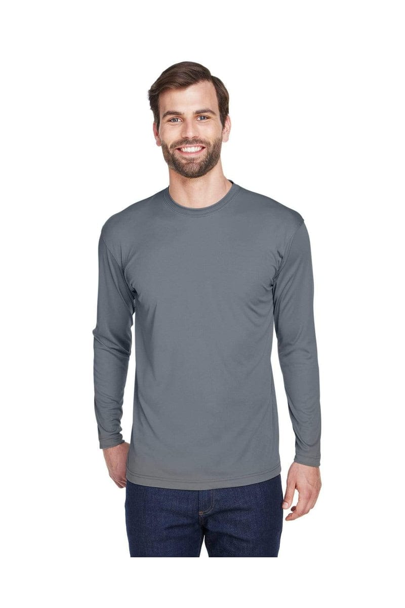UltraClub T-Shirts UltraClub 8422: Adult Cool & Dry Sport Long-Sleeve Performance Interlock T-Shirt