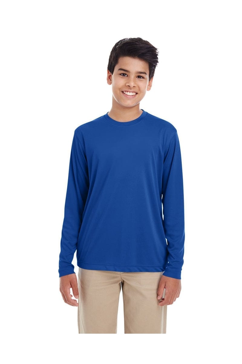 UltraClub T-Shirts UltraClub 8622Y: Youth Cool & Dry Performance Long-Sleeve Top