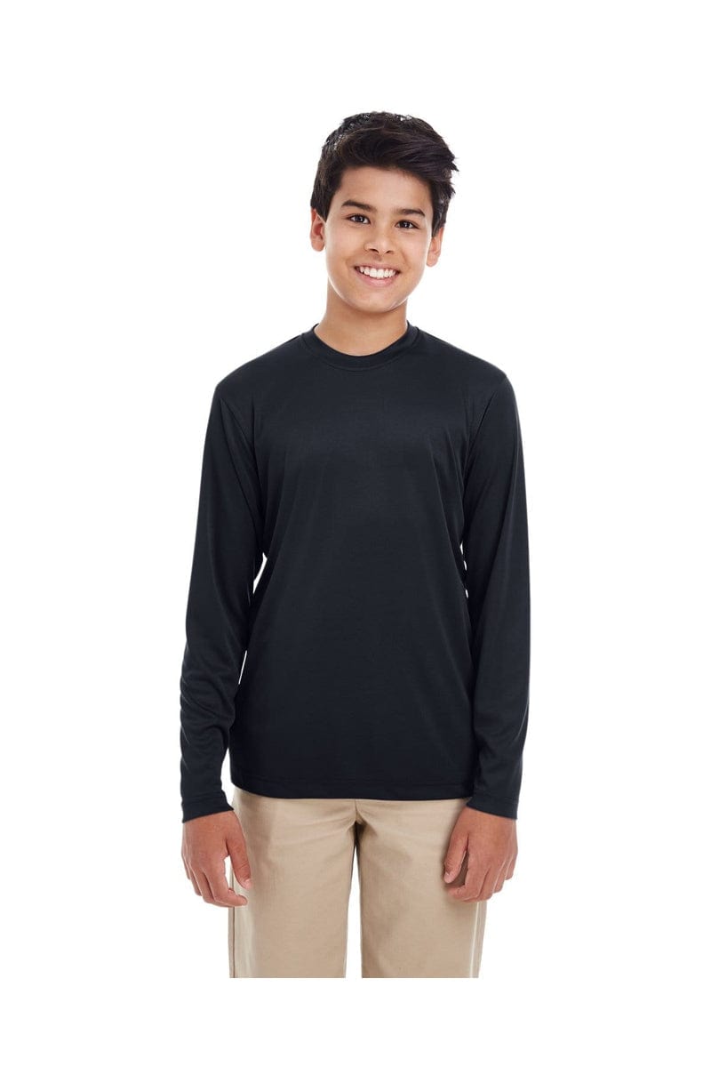 UltraClub T-Shirts XS / Black UltraClub 8622Y: Youth Cool & Dry Performance Long-Sleeve Top