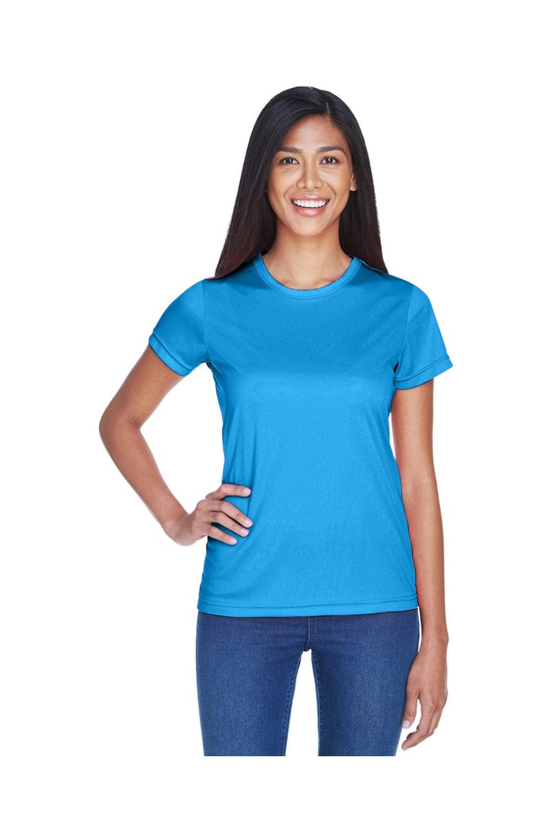 UltraClub 8420L: Ladies' Cool & Dry Sport Performance Interlock T-Shirt in Sapphire