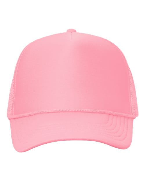 Valucap 445 Adjustable / Pink VC700-Foam Mesh-Back Trucker Cap