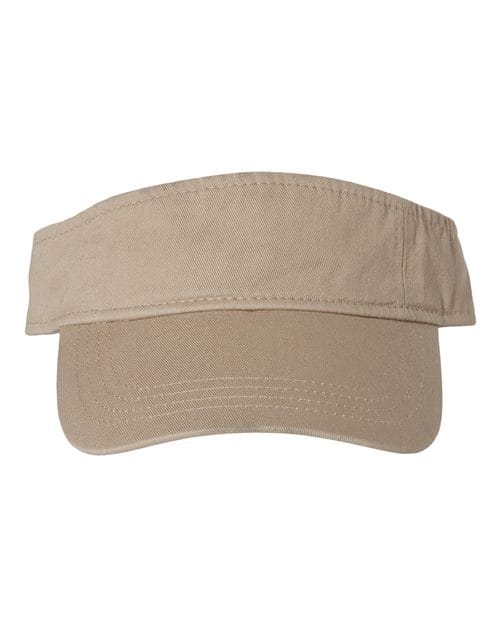 Valucap 509 Adjustable / Khaki VC500: Bio-Washed Visor