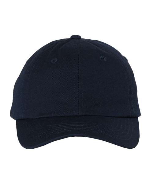 Valucap 650 Adjustable / Navy VC300Y: Youth Small Fit Bio-Washed Dad Hat