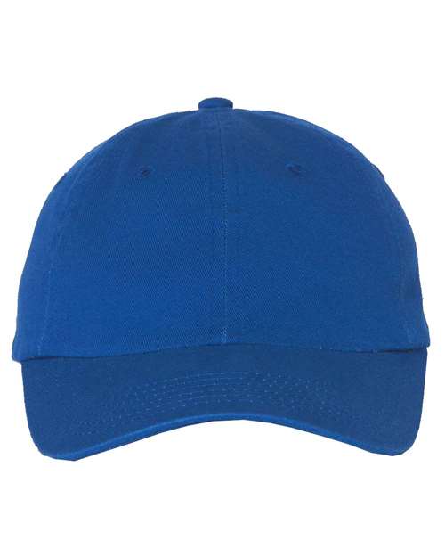 Valucap 650 Adjustable / Royal VC300Y: Youth Small Fit Bio-Washed Dad Hat