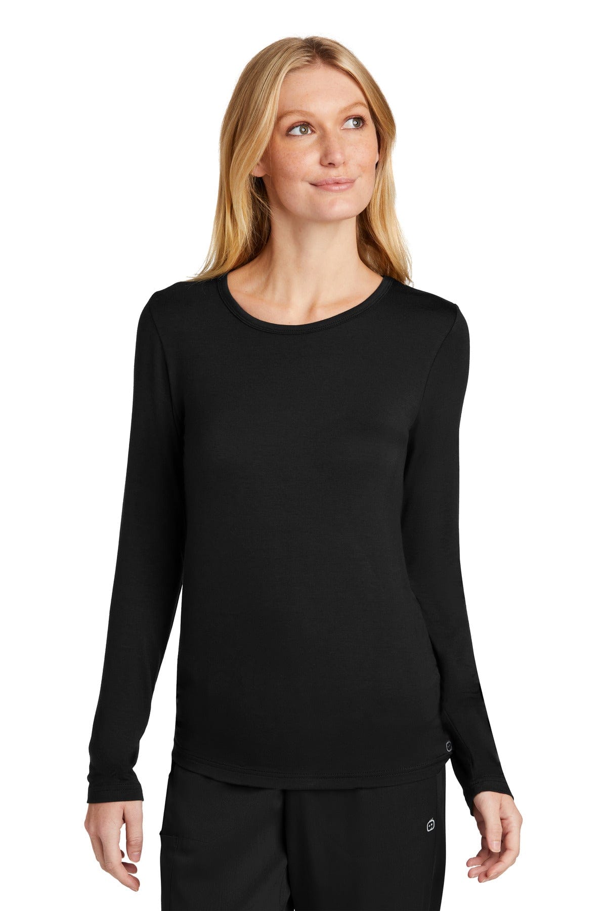 Wonderwink Workwear M / Black WonderWink WW4029: Women's Long Sleeve Layer Tee