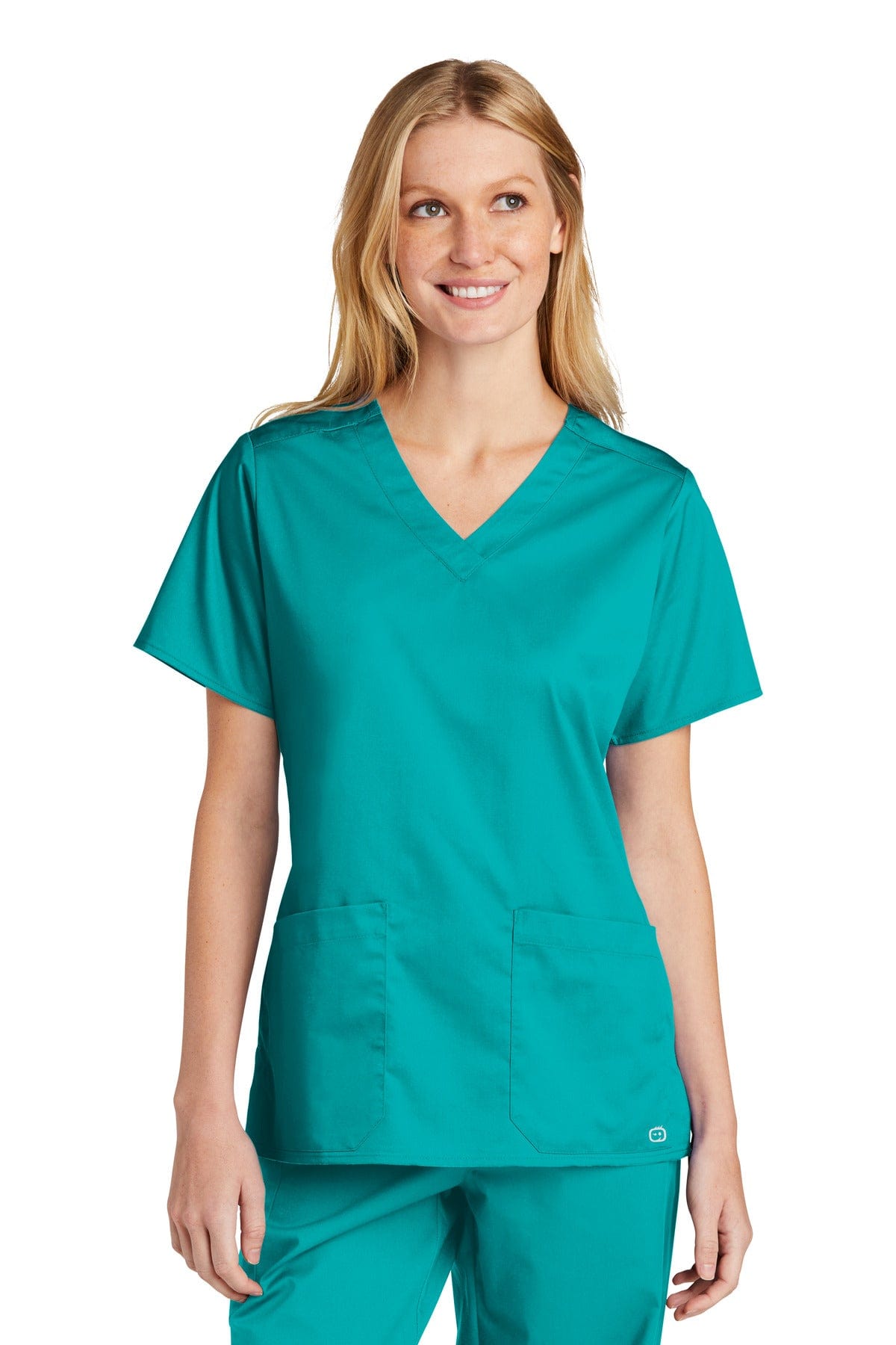 Wonderwink Workwear S / Teal Blue WonderWink WW4560: Women's WorkFlex V-Neck Top