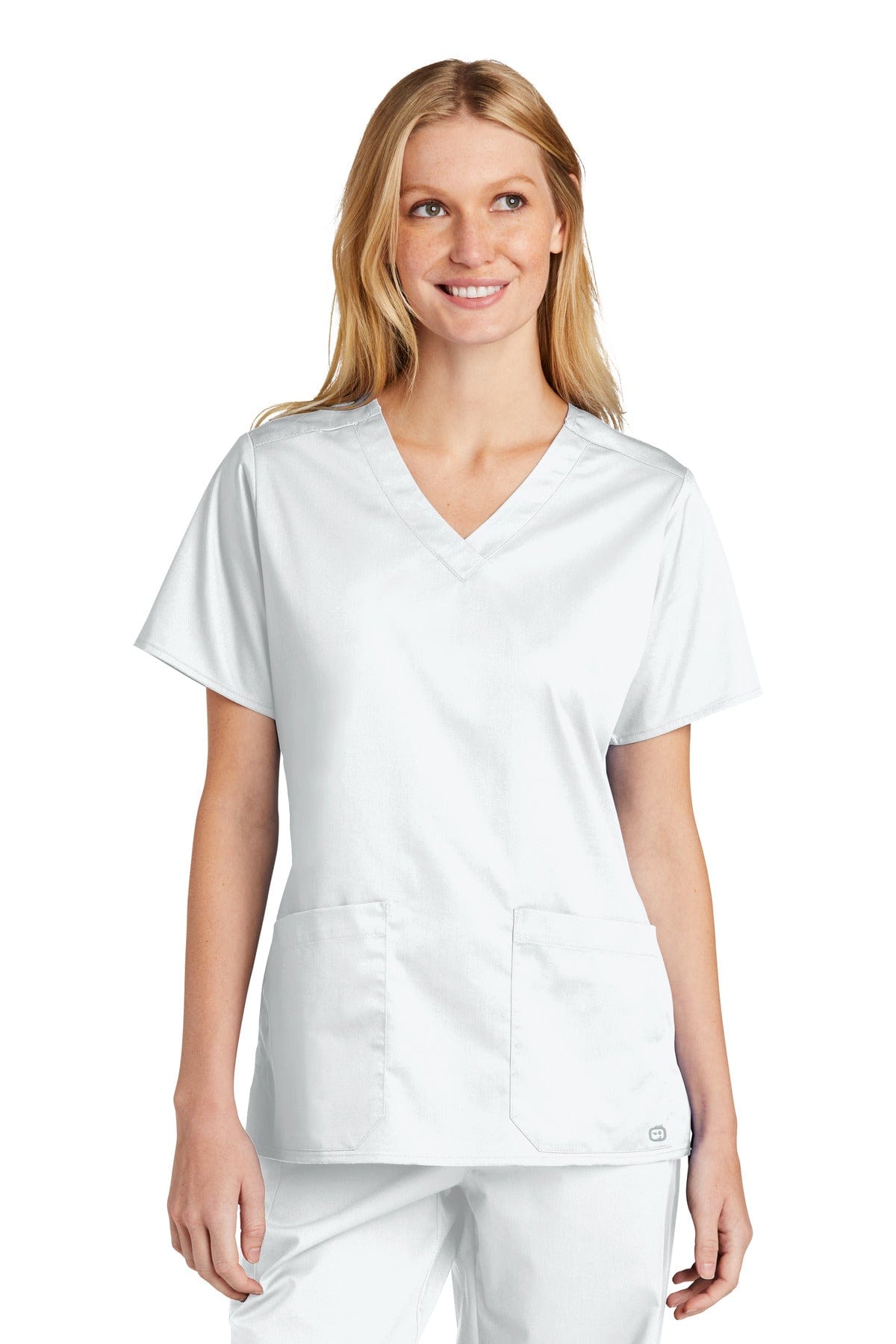 Wonderwink Workwear S / White WonderWink WW4560: Women's WorkFlex V-Neck Top