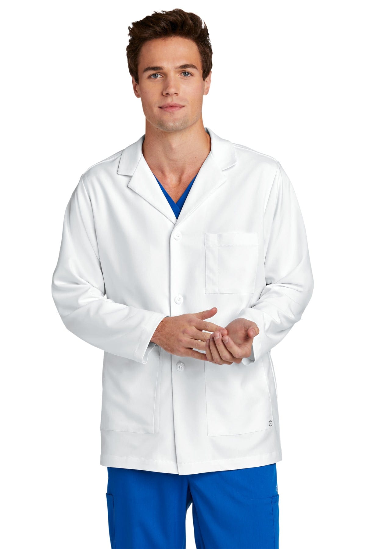 Wonderwink Workwear S / White WonderWink WW5072: Men's Consultation Lab Coat