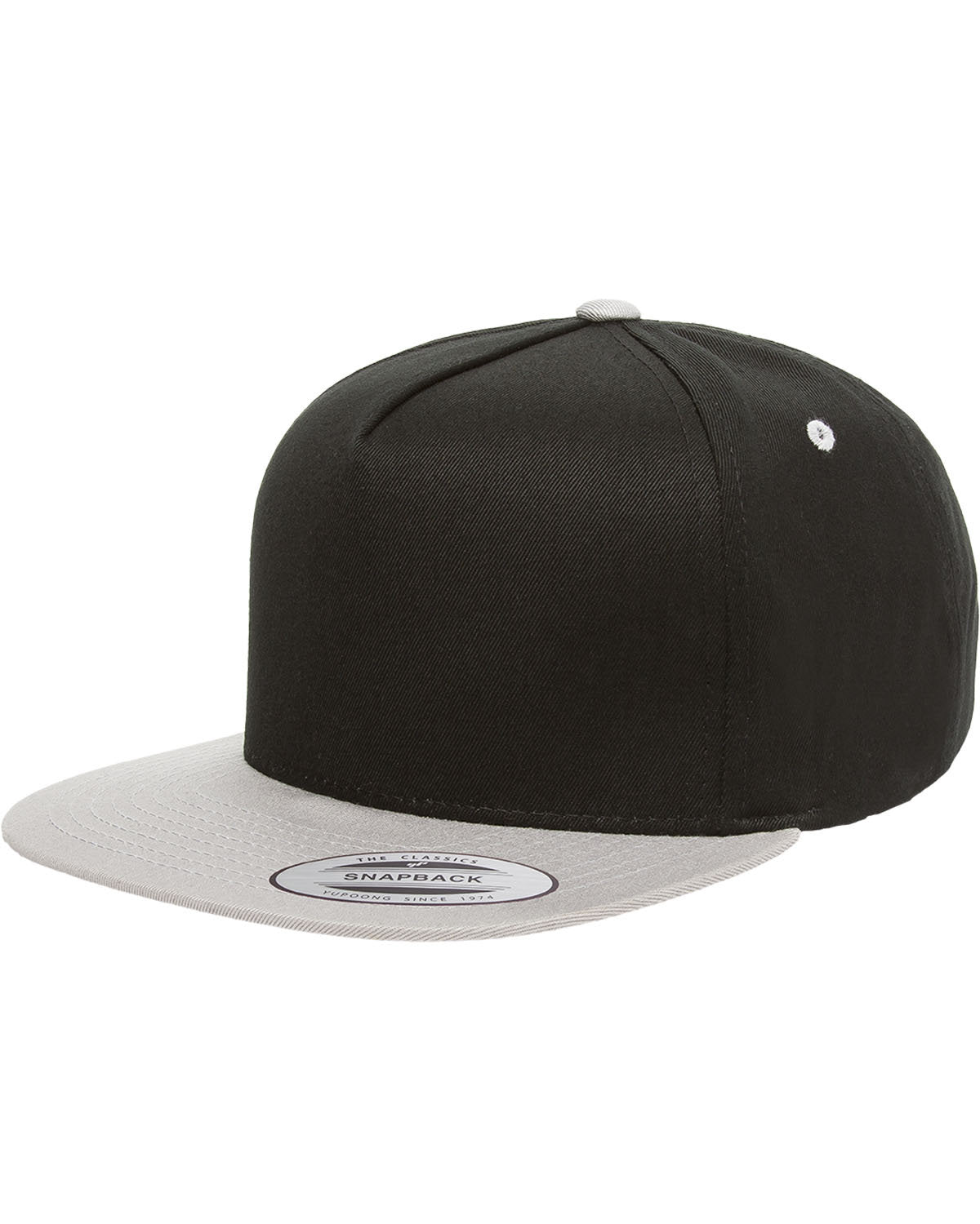 Yupoong Y6007: Adult 5-Panel Cotton Twill Snapback Cap