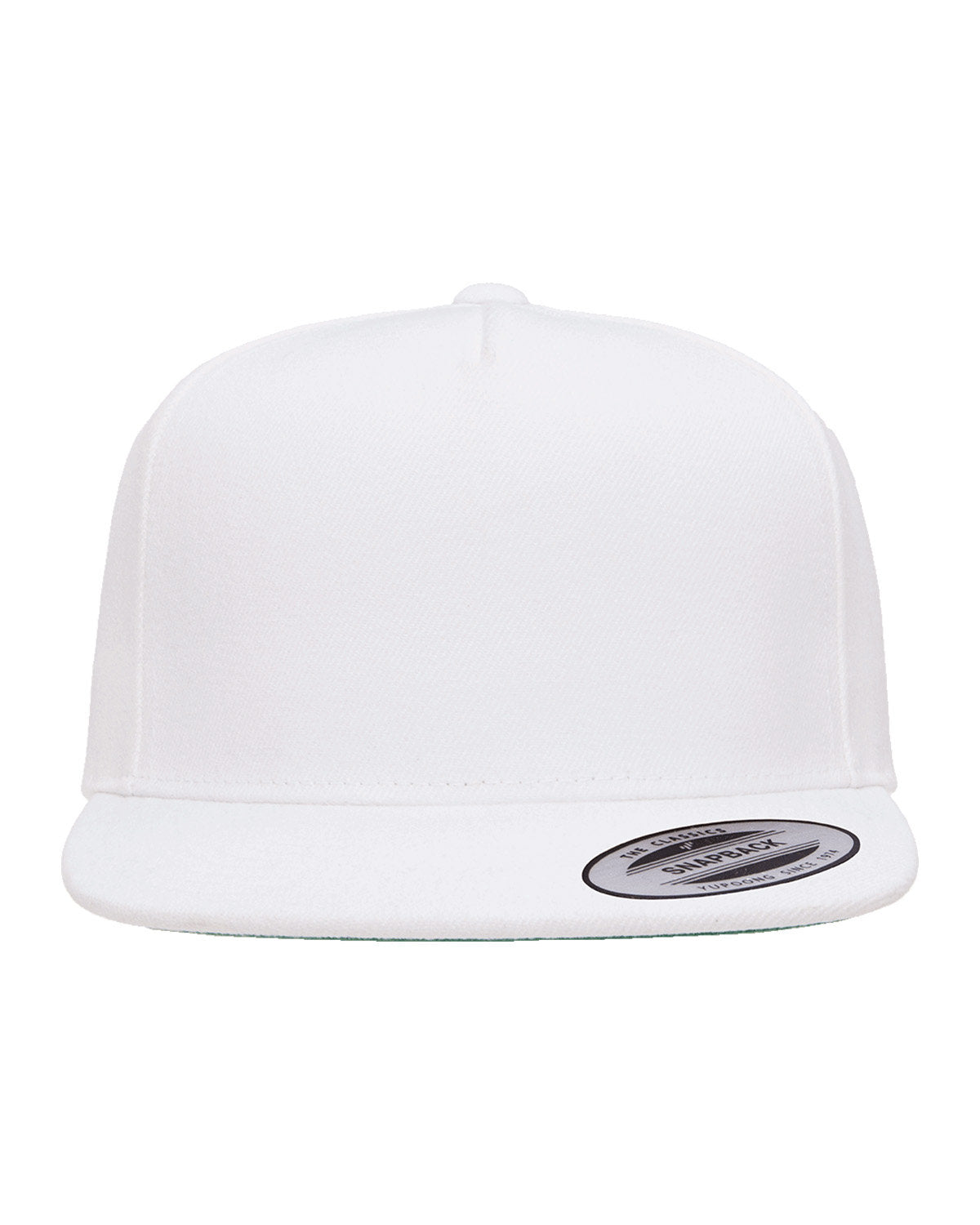Yupoong YP5089: Adult 5-Panel Structured Flat Visor Classic Snapback Cap