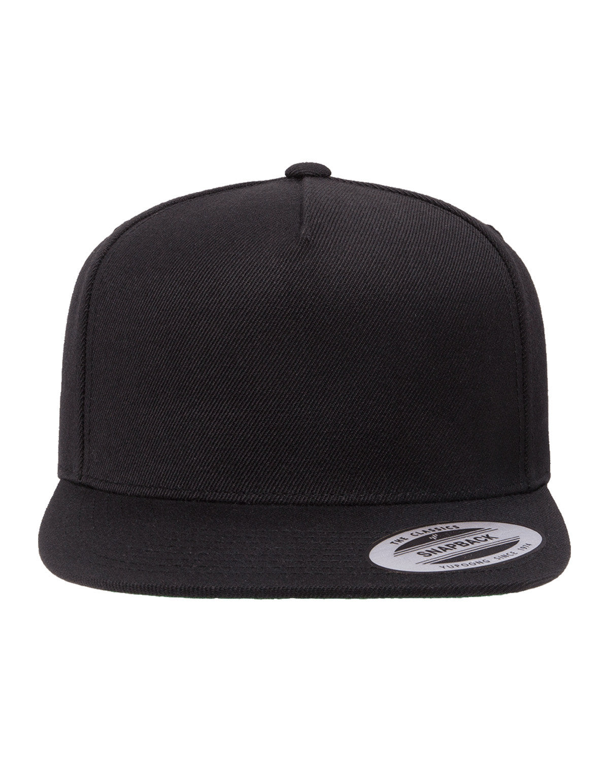 Yupoong YP5089: Adult 5-Panel Structured Flat Visor Classic Snapback Cap