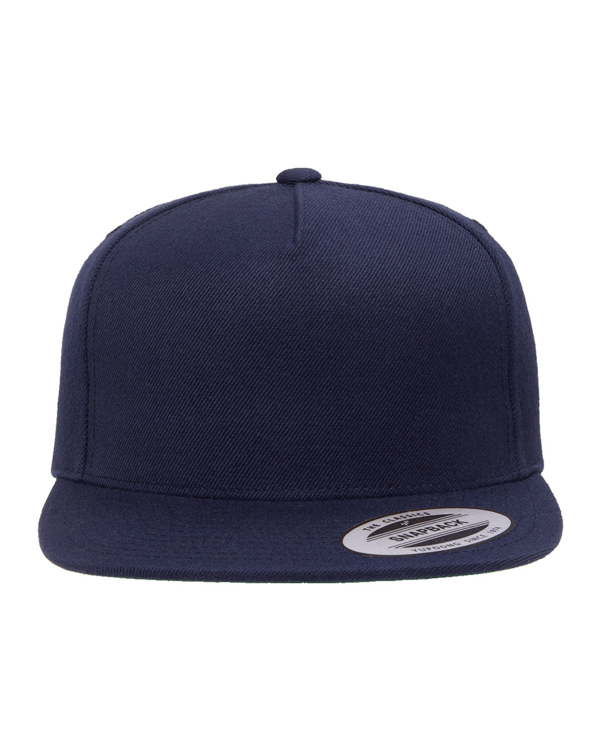 Yupoong YP5089: Adult 5-Panel Structured Flat Visor Classic Snapback Cap