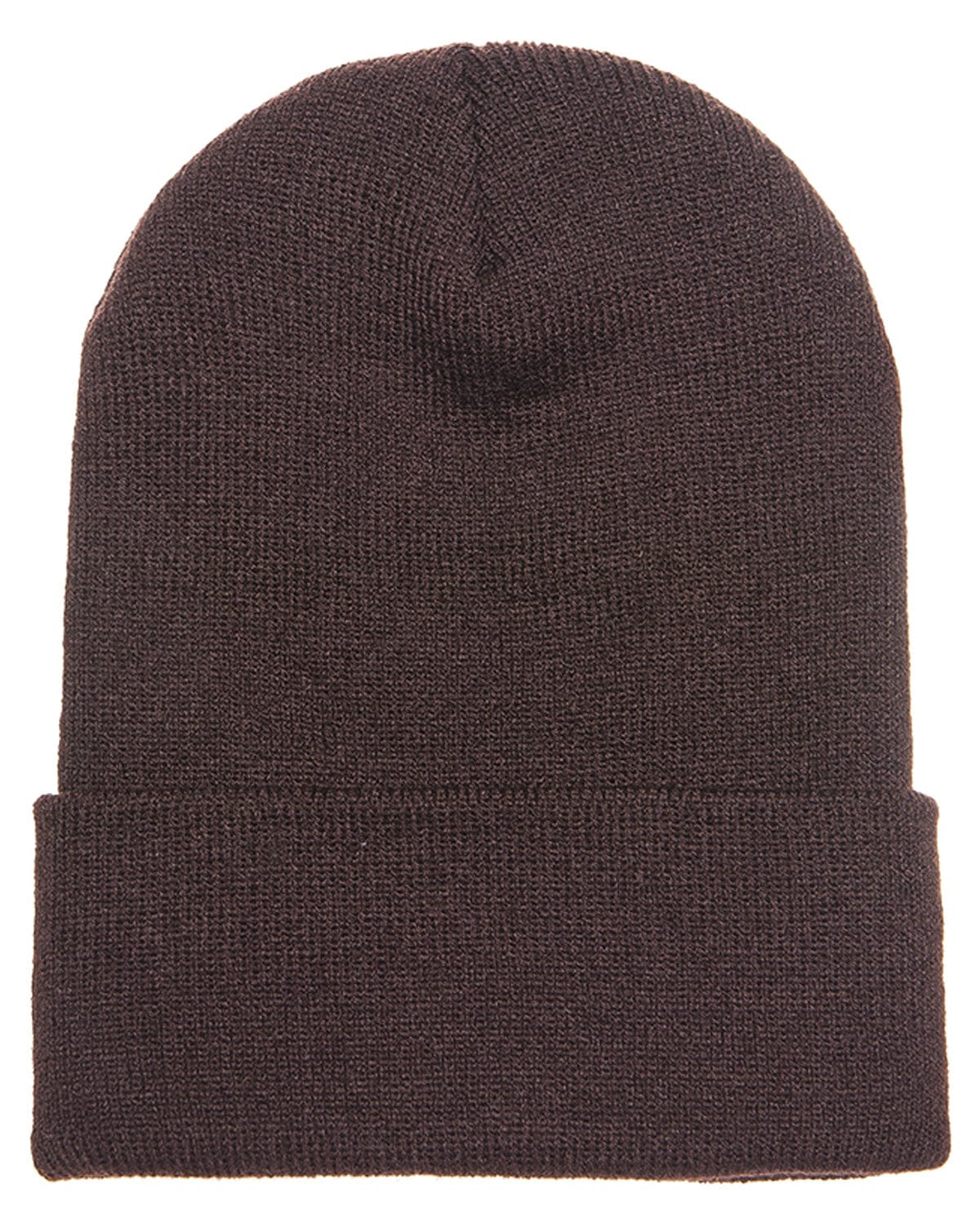 Yupoong Headwear OS / Brown Yupoong 1501: Adult Cuffed Knit Beanie
