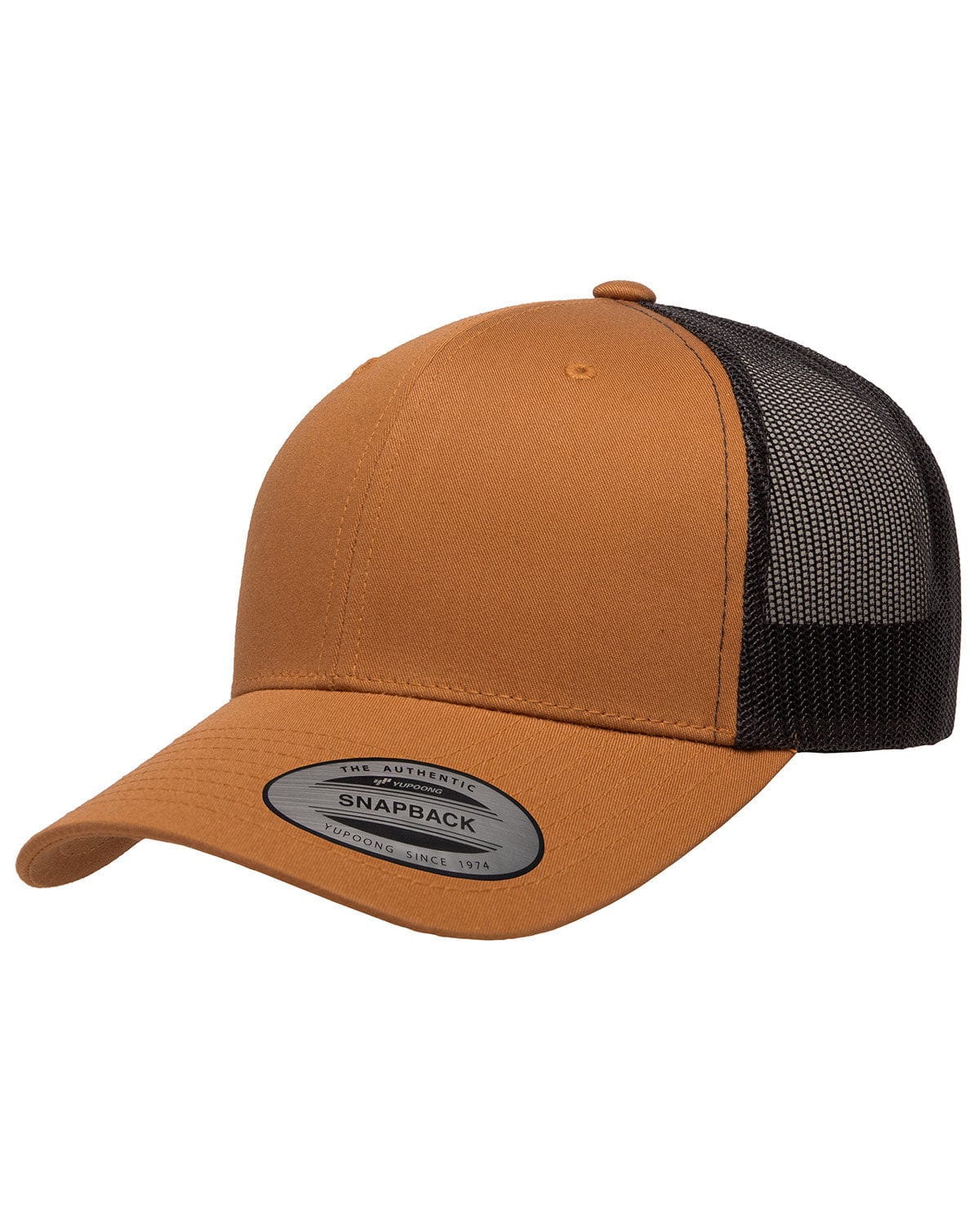 Yupoong Headwear OS / Caramel/ Black Yupoong 6606: Adult Retro Trucker Cap