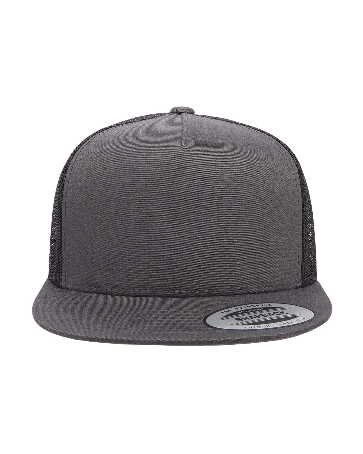 Yupoong Headwear OS / Charcoal/ Black Yupoong 6006 Adult 5-Panel Classic Trucker Cap