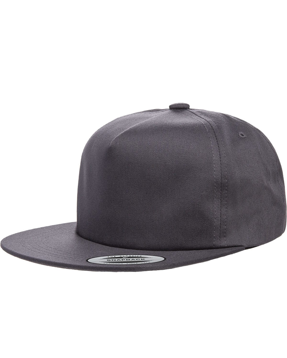 Yupoong Headwear OS / Charcoal Yupoong Y6502: Adult Unstructured 5-Panel Snapback Cap